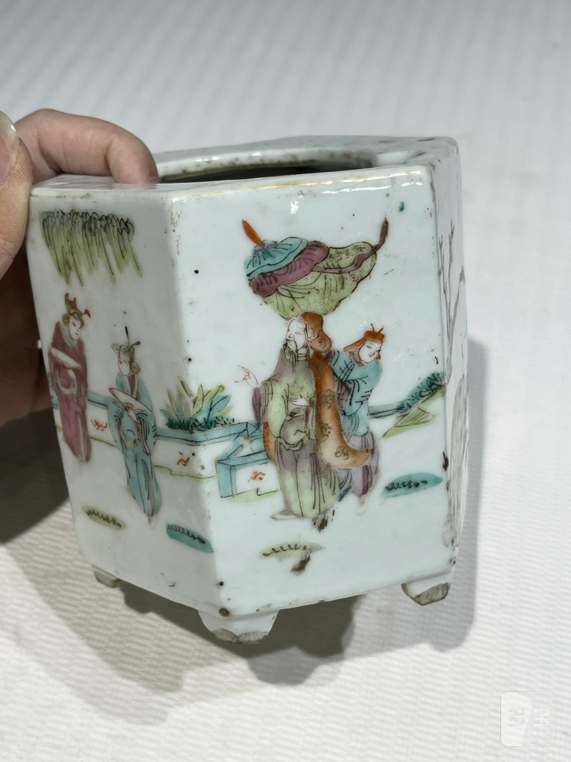 清代 粉彩茶壶一组十五件 - 图49